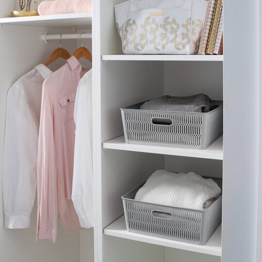 Simplify Slide 2 Stack It Shallow Tote Baskets